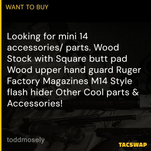 Mini 14 accessories/ parts