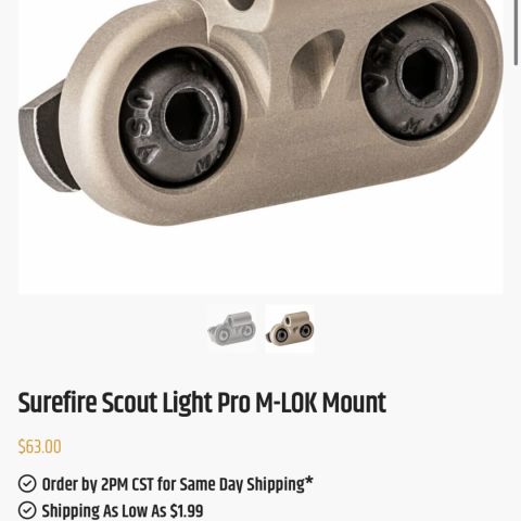 Surefire Scout Mounts