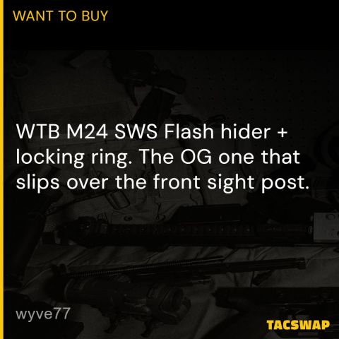 WTB M24 SWS Flash hider + ring