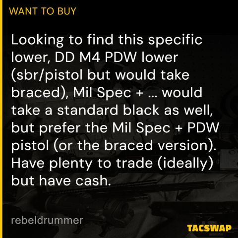 ISO Daniel Defense Lower