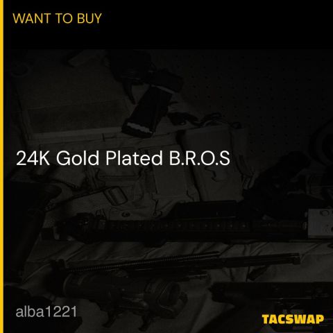 24K Gold Plated B.R.O.S.