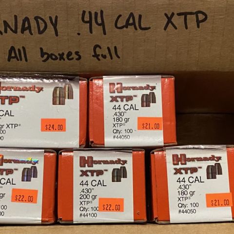 Hornady XTP 44cal projectiles