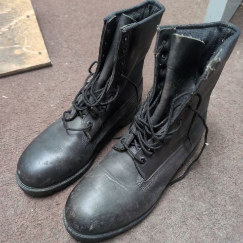 Timberland black combat boots