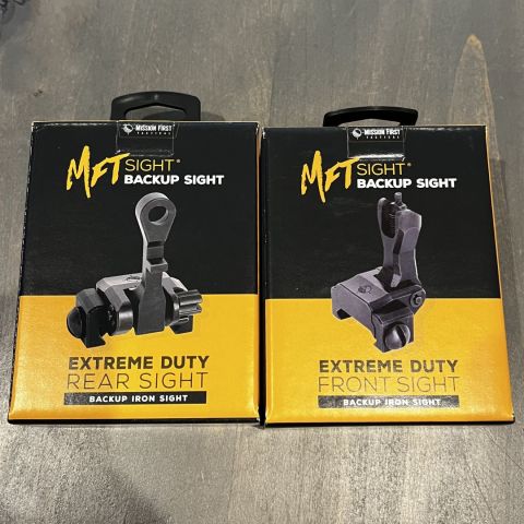 MFT Flip up sights 