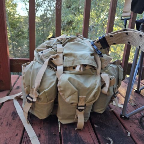 Tan Alice Pack and Web Gear