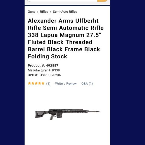 Alexander arms 338 lapua semi