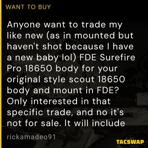 Surefire pro BODY for non pro 