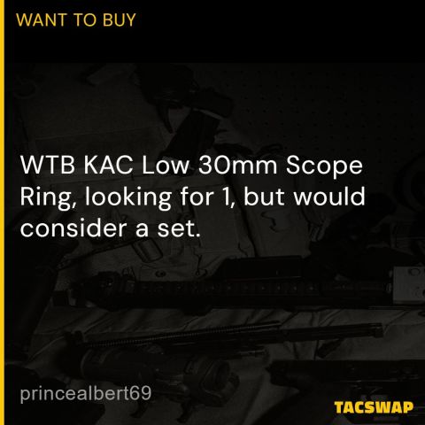 WTB KAC Low 30mm Scope Ring