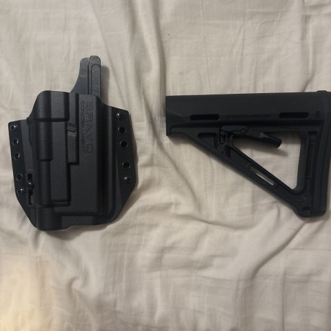 Holster and stock