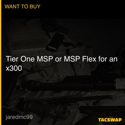 Tier One MSP or MSP Flex for an x300
