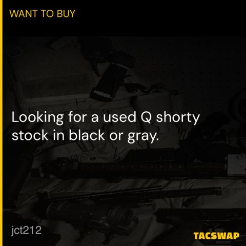 ISO used Q Shorty Stock