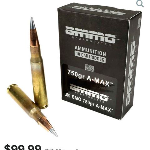 50 BMG Hornady Amax - Ammo Inc