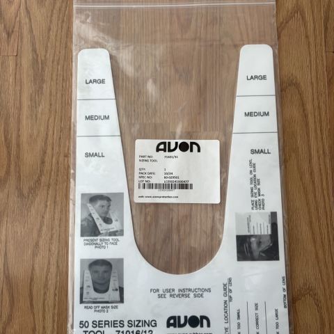 Avon c50 Face Sizing Tool