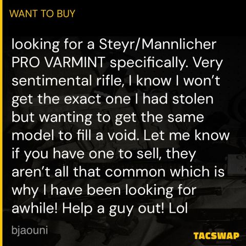 WTB Steyr Pro Varmint