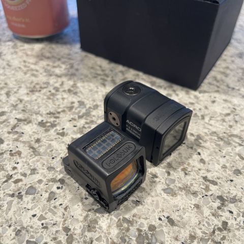Holosun 509t x2 green and aimpoint acro p-2 p2