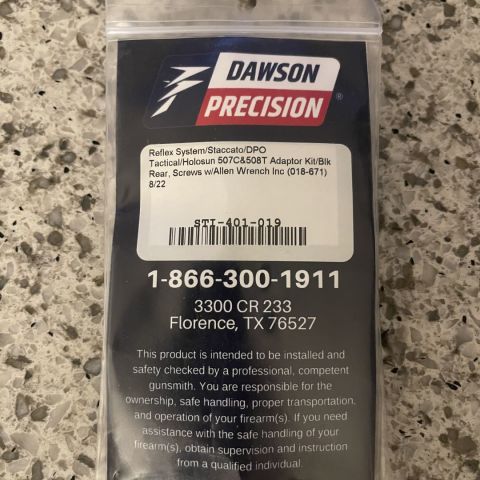Dawson 507c/508t plate staccat