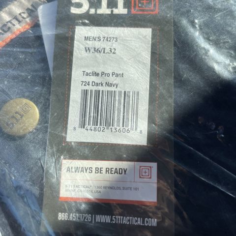 5.11 TacLite Pro Pant 36 x 32 