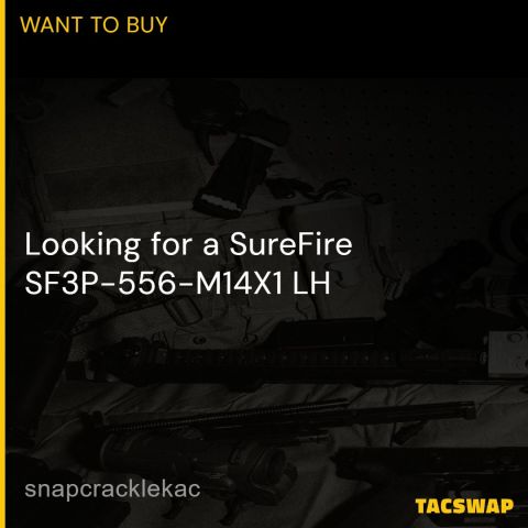WTB SureFire SF3P-556-M14X1 LH