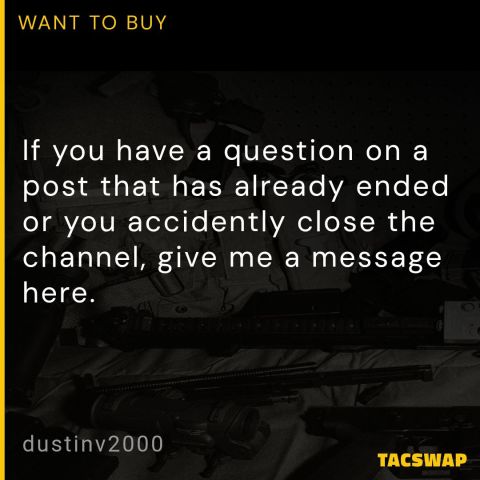 Message Me Questions Here!