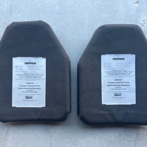 Protech Level 3+ armor plates