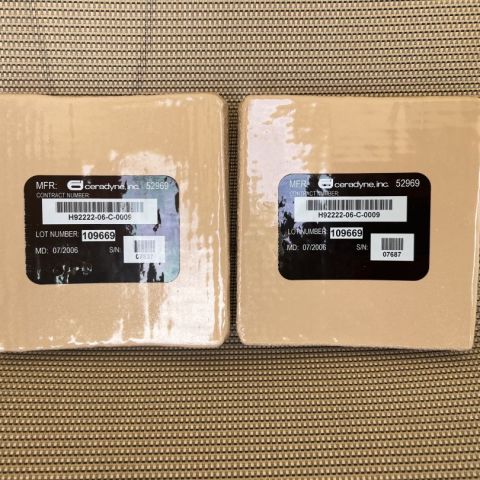 Ceradyne 6x6 MSAP plates