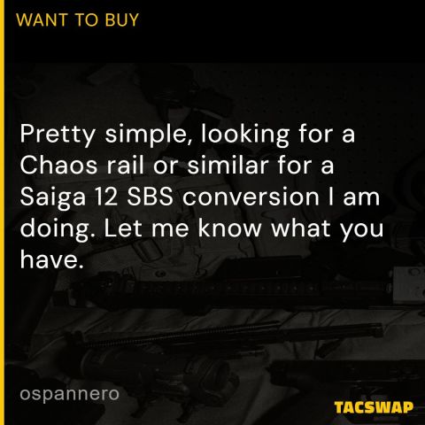 Chaos Rails for Saiga-12