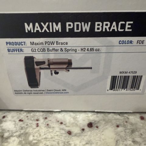 Maxim Pdw brace 