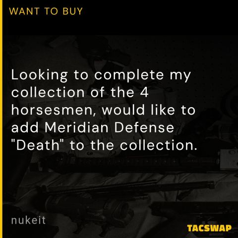 WTB Meridian Defense "Death"