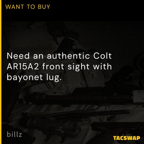 Colt A2 Front Sight