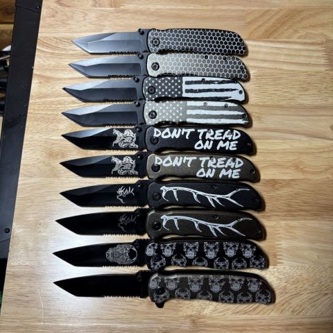 Custom Tanto style knives