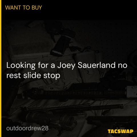 Joey Sauerland slide stop 