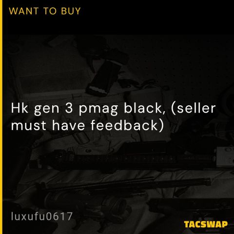 Hk gen 3 pmag black