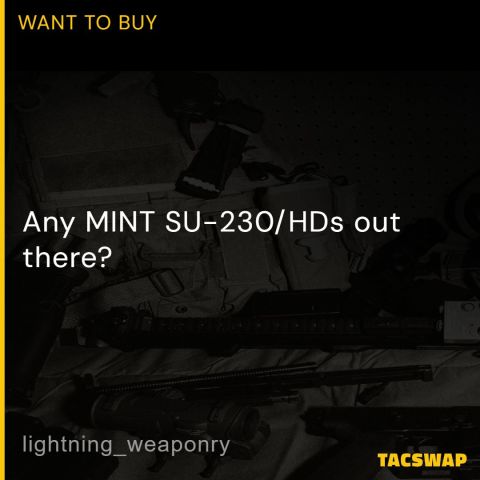 Any MINT SU-230/HDs out there?