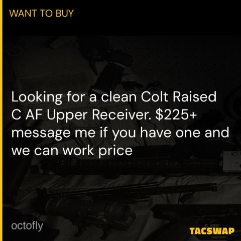 Colt Raised C AF Upper