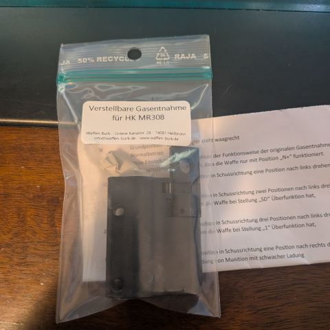 Waffen Burk MR308 Adj Gasblock
