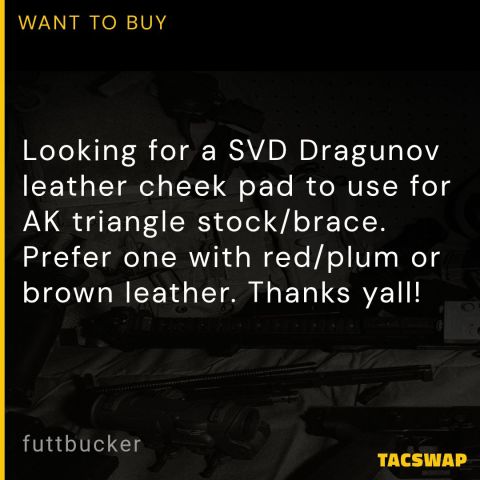 SVD Dragunov cheek pad