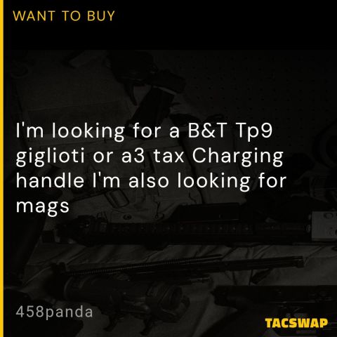 WTB B&T Tp9 charging handle