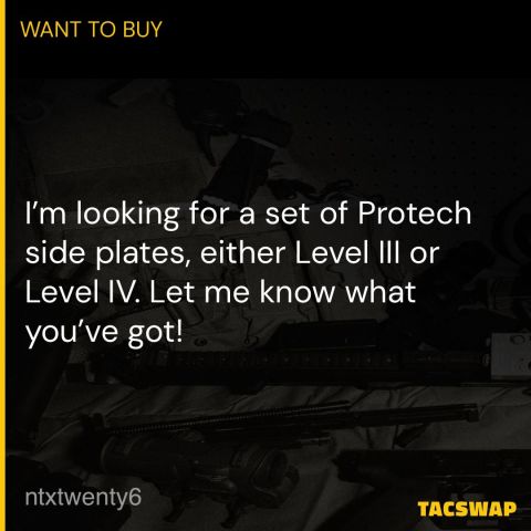 WTB Protech Side SAPI Plates 