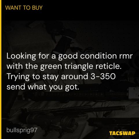 dual illuminated RMR green tri