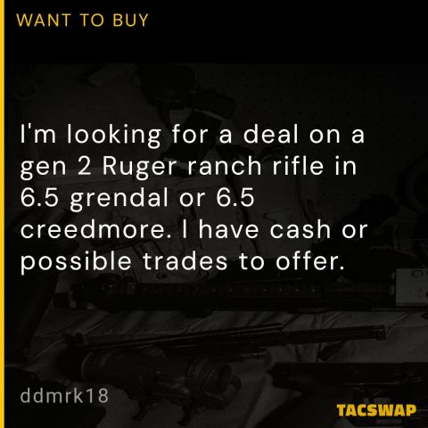 WTB Ruger American gen 2 