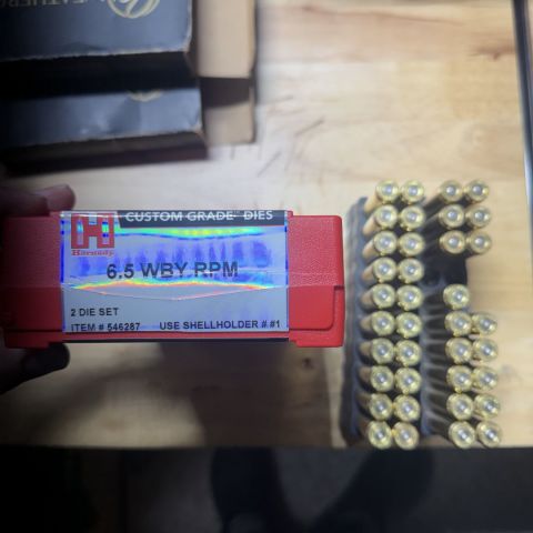 6.5 WTHBY RPM Brass & Dies