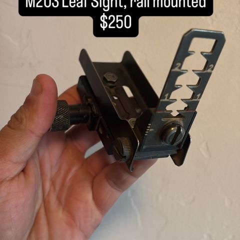 M203 leaf sight picatinney