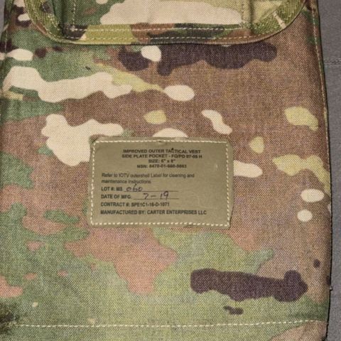 Soft armor insert IOTV