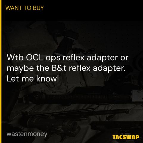 Wtb/ OCL reflex adapter