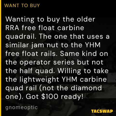 RRA carbine Quad rail 