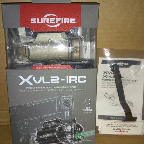 SureFire XVL2-IRC Tan