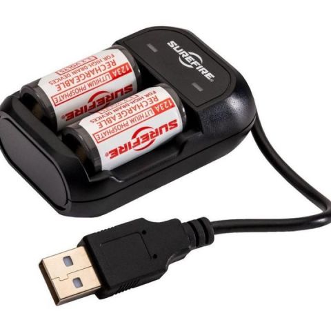 123A set charger + batteries