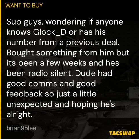 Looking for user Glock_D