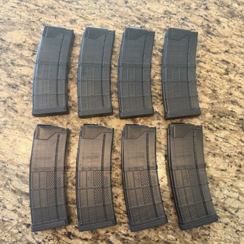 8x Lancer AR-15 mags Black