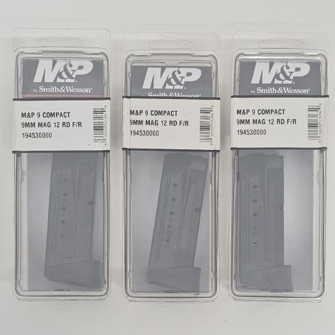 S&W M&P9 Compact 12rd mags 